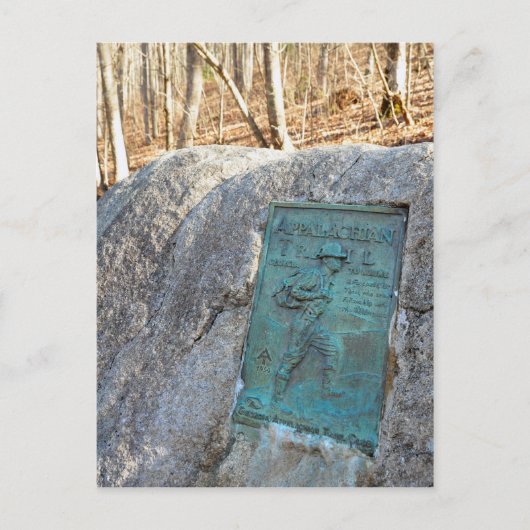 Appalachian Trail Plaque Unicoi Gap GA-Mok Briefkaart (Voorkant)