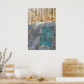 Appalachian Trail Plaque Unicoi Gap GA-Poster Poster (Keuken)