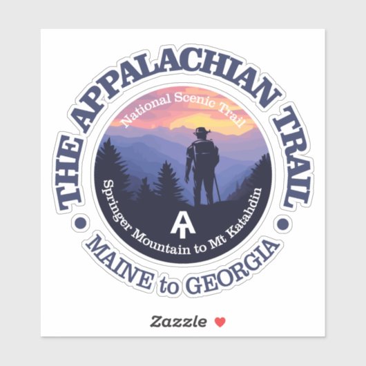 Appalachian Trail (rd2) Sticker (Vel)