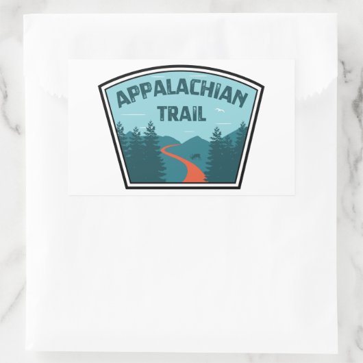 Appalachian Trail Rechthoekige Sticker (Tas)