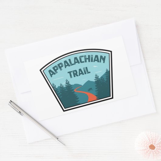 Appalachian Trail Rechthoekige Sticker (Envelop)