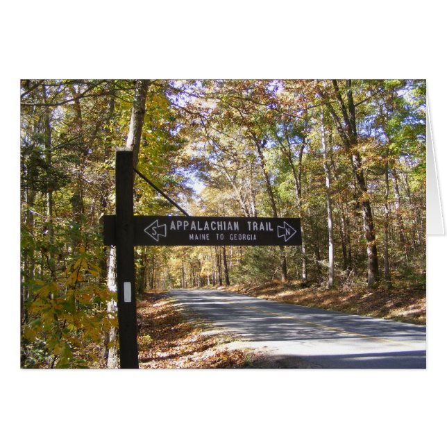 appalachian trail sign pennsylvania herfst (Voorkant Horizontaal)