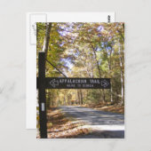 appalachian trail sign pennsylvania herfst briefkaart (Voorkant / Achterkant)