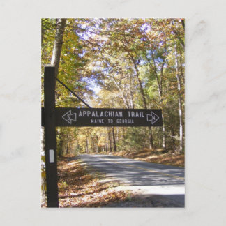 appalachian trail sign pennsylvania herfst briefkaart