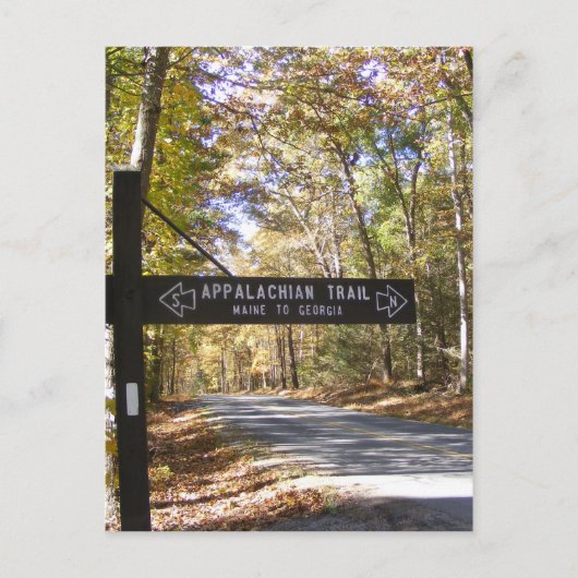 appalachian trail sign pennsylvania herfst briefkaart (Voorkant)