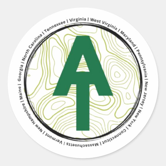 Appalachian Trail Sticker (Voorkant)