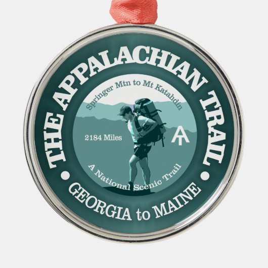 Appalachian Trail (T) Metalen Ornament (Voorkant)