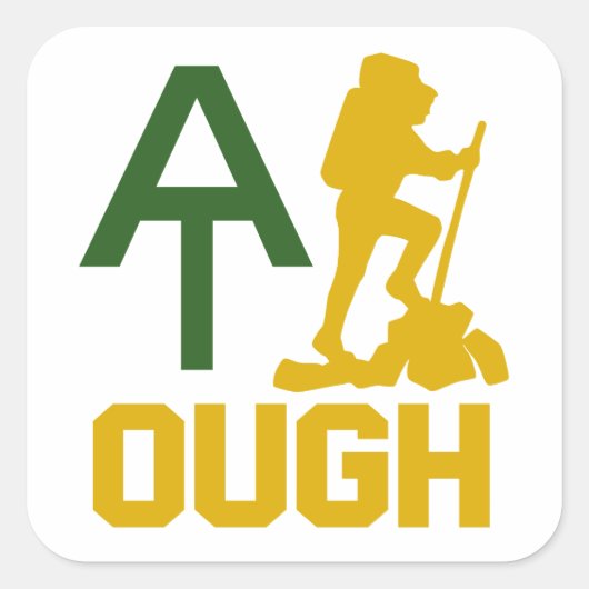 Appalachian Trail Tough Vierkante Sticker (Voorkant)