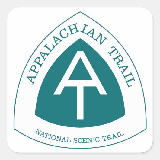 Appalachian Trail Vierkante Sticker (Voorkant)