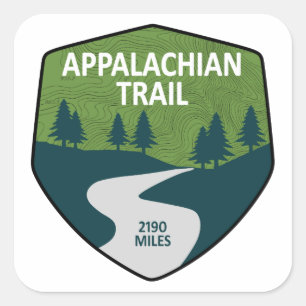 Appalachian Trail Vierkante Sticker
