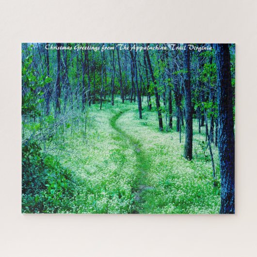 Appalachian Trail Virginia.Kerstgroeten Legpuzzel (Horizontaal)
