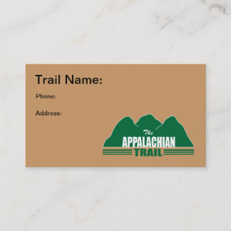 Appalachian Trail Visitekaartjes