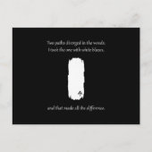 Appalachian Trail White Blaze Paths Diververs Briefkaart (Voorkant)