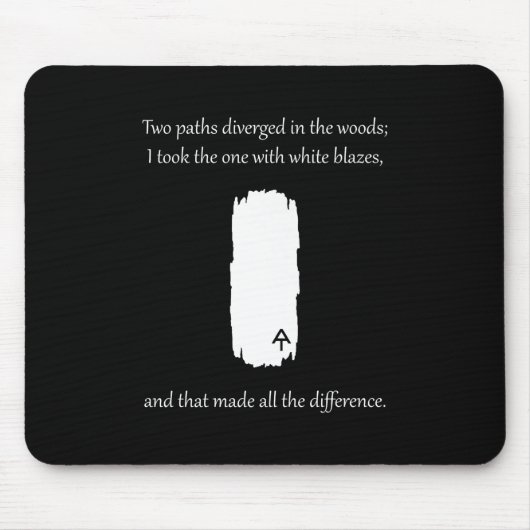 Appalachian Trail White Blaze Paths Diververs Muismat (Voorkant)
