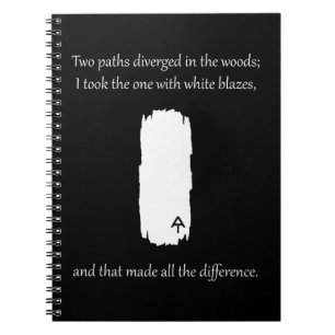 Appalachian Trail White Blaze Paths Diververs Notitieboek