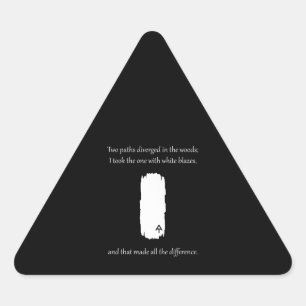 Appalachian Trail White Blaze Paths Diververs Sticker