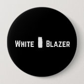 Appalachian Trail "White-Blazer" Pin Ronde Button 4,0 Cm (Voorkant)
