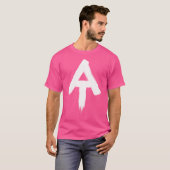Appalachian Trail wit geschilderd vuur bij symbool T-shirt (Voorkant volledig)