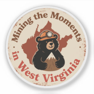 Appalachian trots_West Virginia Beer Mijnwerker Vi Sticker