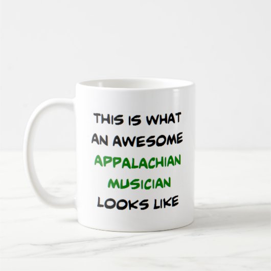 appalachine musicus, geweldige koffiemok (Links)