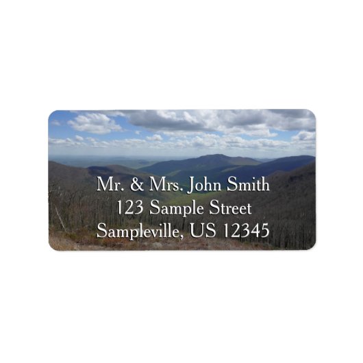 Appalachische bergen in de lente etiket (Voorkant)