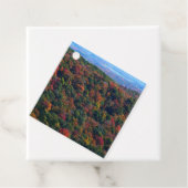 Appalachische bergen in Herfst Bedankjes Labels (In situ)