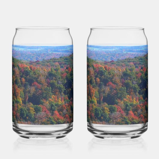Appalachische bergen in Herfst Blikvorm Glas (Achterkant)