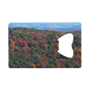 Appalachische bergen in Herfst Creditkaart Flessenopener