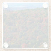 Appalachische bergen in Herfst Glazen Onderzetter (Achterkant)