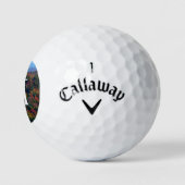 Appalachische bergen in Herfst Golfballen (Logo)
