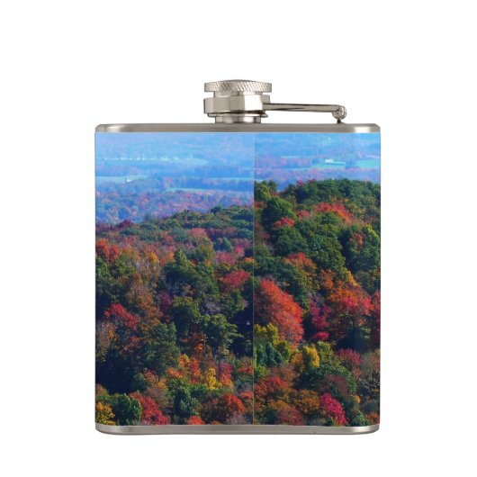 Appalachische bergen in Herfst Heupfles (Achterkant)