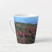 Appalachische bergen in Herfst Latte Mok (Linkerhoek)