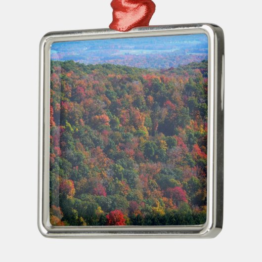 Appalachische bergen in Herfst Metalen Ornament (Links)