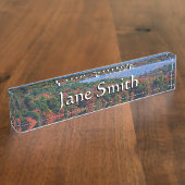 Appalachische bergen in Herfst Naambordje (Zijkant)