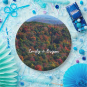 Appalachische bergen in Herfst Papieren Bordje (Feest)