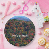 Appalachische bergen in Herfst Papieren Bordje (Feest)