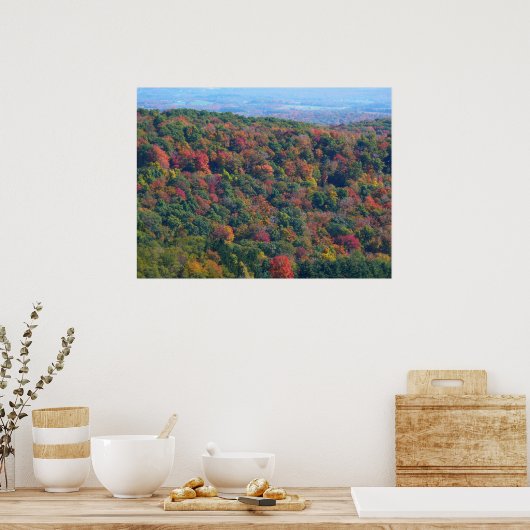 Appalachische bergen in Herfst Poster (Keuken)