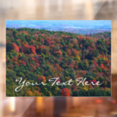 Appalachische bergen in Herfst Raamsticker (Vel 2)
