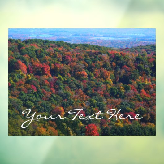 Appalachische bergen in Herfst Raamsticker (Vel 3)