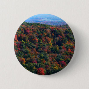 Appalachische bergen in Herfst Ronde Button 5,7 Cm