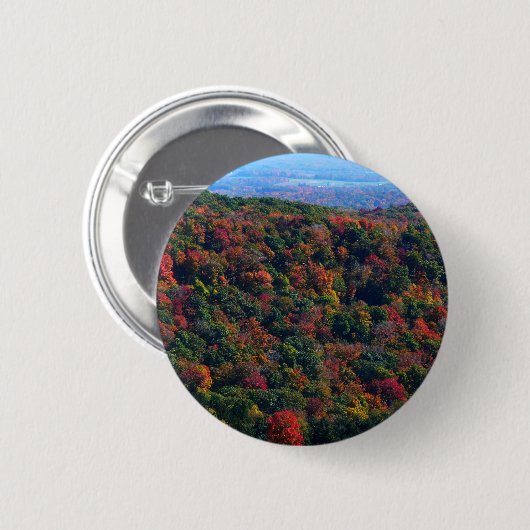 Appalachische bergen in Herfst Ronde Button 5,7 Cm (Voorkant /achterkant)