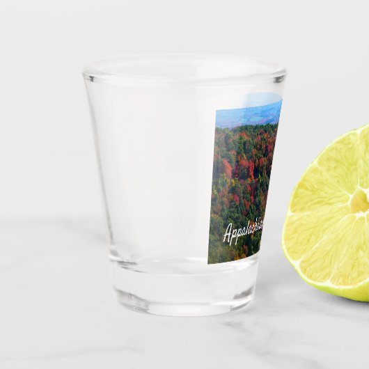 Appalachische bergen in Herfst Shot Glas (Links)