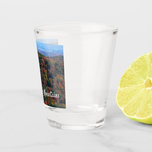 Appalachische bergen in Herfst Shot Glas (Rechts)