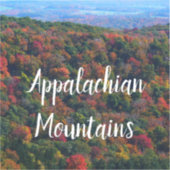 Appalachische bergen in Herfst Sticker (Voorkant)