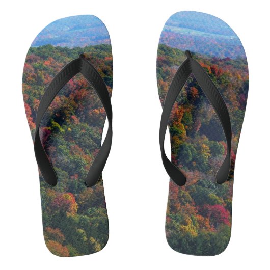 Appalachische bergen in Herfst Teenslippers (Voetbed)
