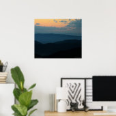 Appalacian Mountain Sunset Poster (Thuiskantoor)