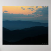 Appalacian Mountain Sunset Poster (Voorkant)