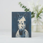 Appaloosa cyanotype briefkaart (Staand voorkant)