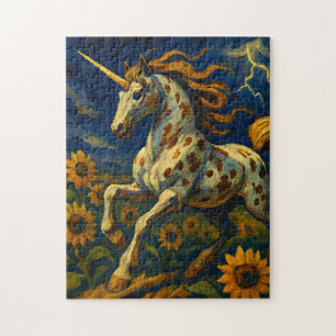 Appaloosa Eenhoorn in een Storm Legpuzzel