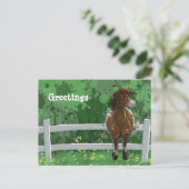 Appaloosa Gepiliseerd Pony Briefkaart (Staand voorkant)